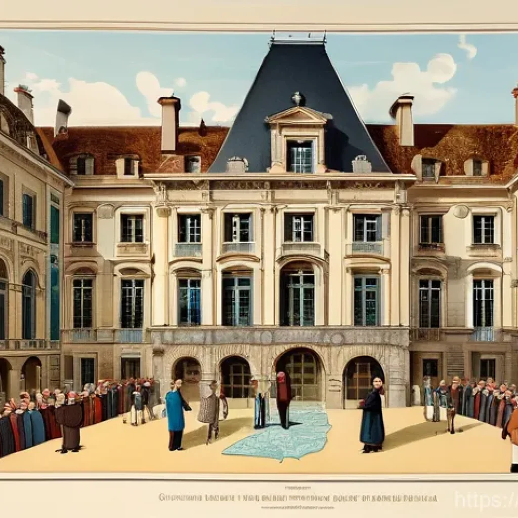 지방자치와 분권 - **Prompt 1: The French Administrative Tapestry**
    "A vibrant, detailed illustration showcasing th...