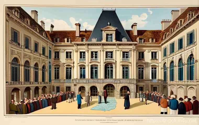 지방자치와 분권 - **Prompt 1: The French Administrative Tapestry**
"A vibrant, detailed illustration showcasing th...
