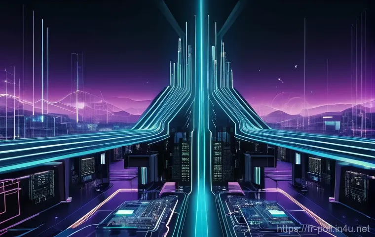 냉전과 탈냉전 - **Prompt 1: Echoes of a Divided World**
    "A visually striking depiction of a futuristic, yet hist...